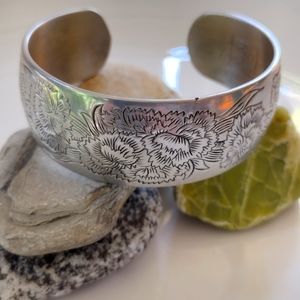 1970's Kirk Stuff Pewter cuff bracelet